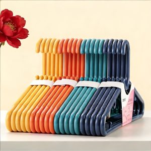 16.93inch Thickened Solid Plastic Hangers, Heavy-Duty Extra Large Coat and Padded Jacket Hangers, Set of 5